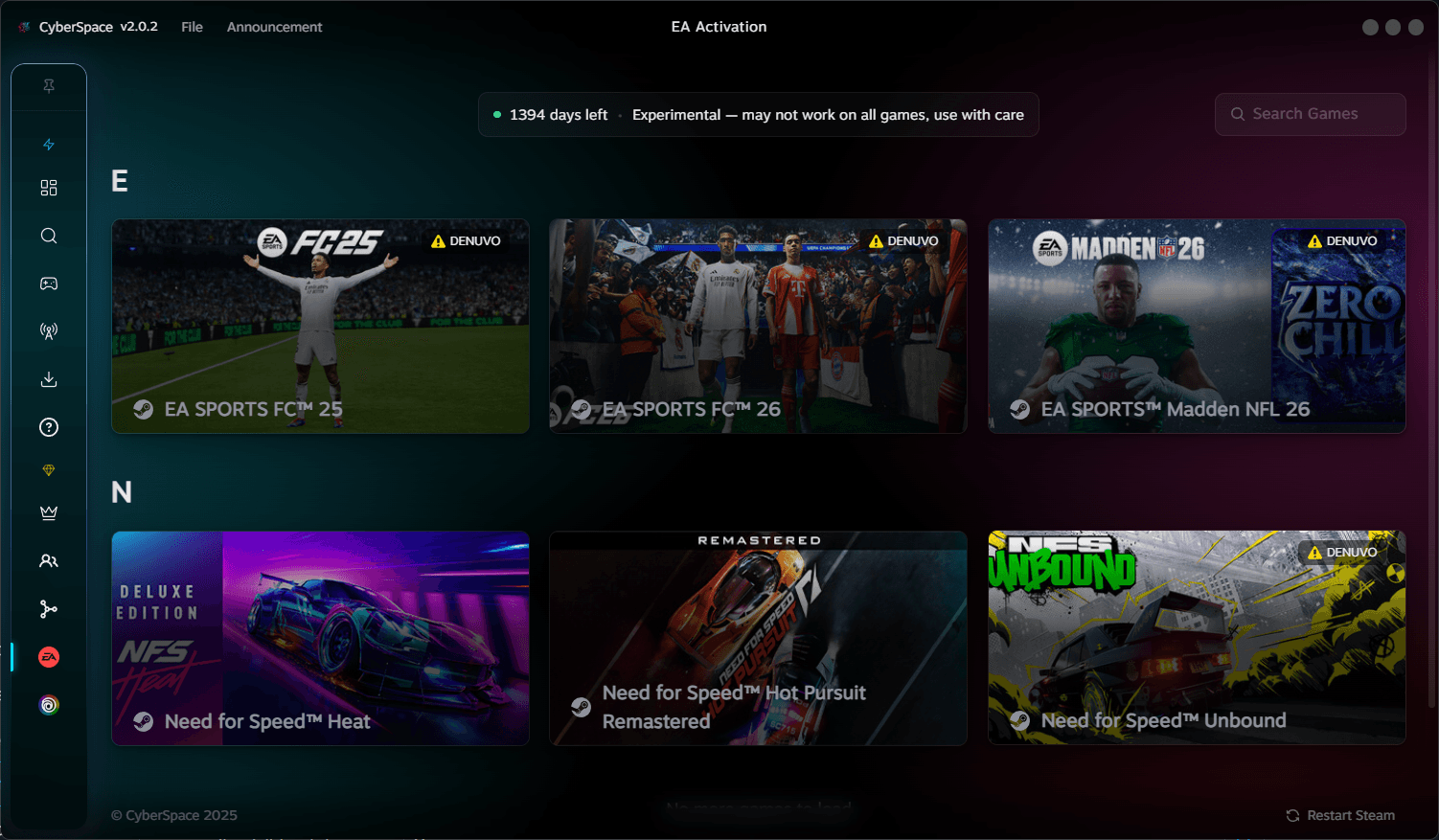 EA Play, on tap.