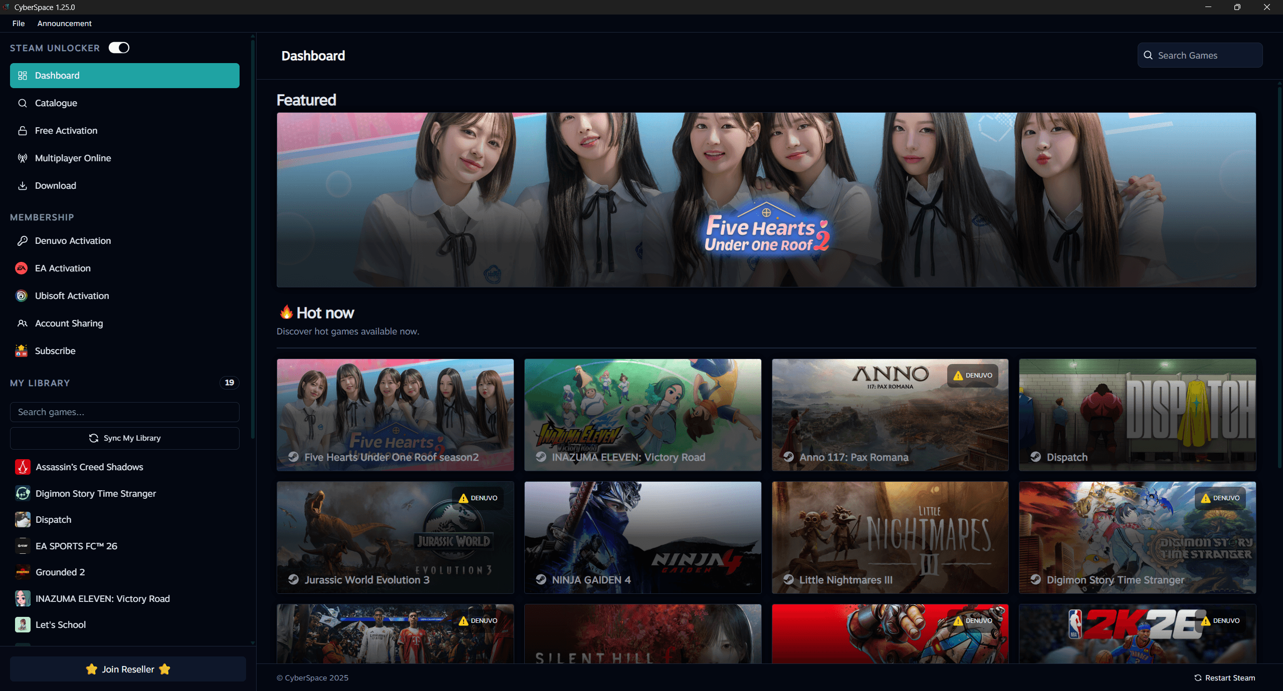 CyberSpace Store Dashboard